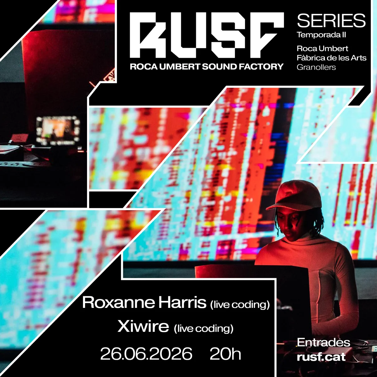 Roxanne Harris (live coding), Xiwire (live coding) | © RUSF Series