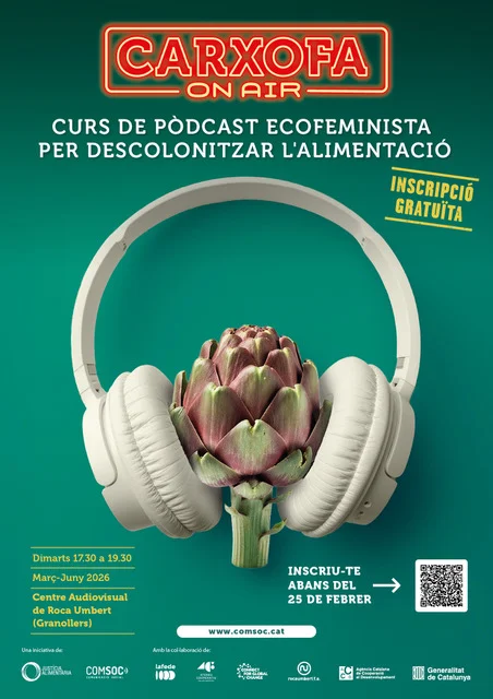 “Carxofa On Air”, un curs gratuït de pòdcast que connecta agroecologia, ecofeminisme i comunicació social  | © Comsoc – Comunicació Social i Justícia Alimentària