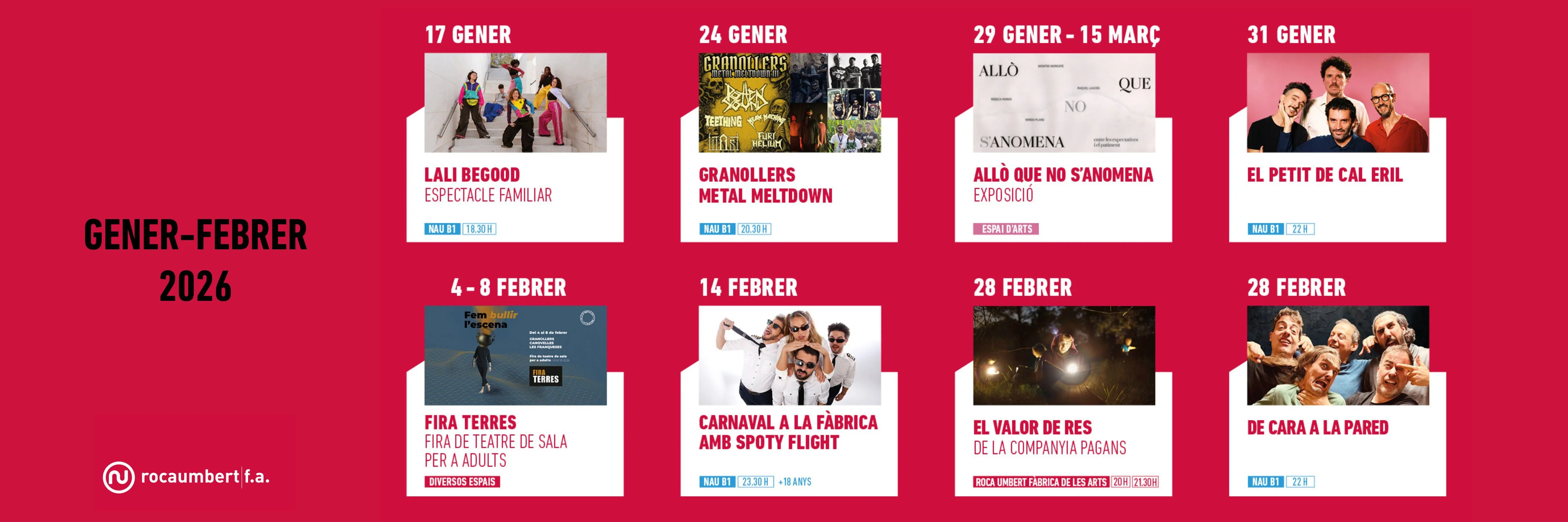 Programació gener-febrer 2026