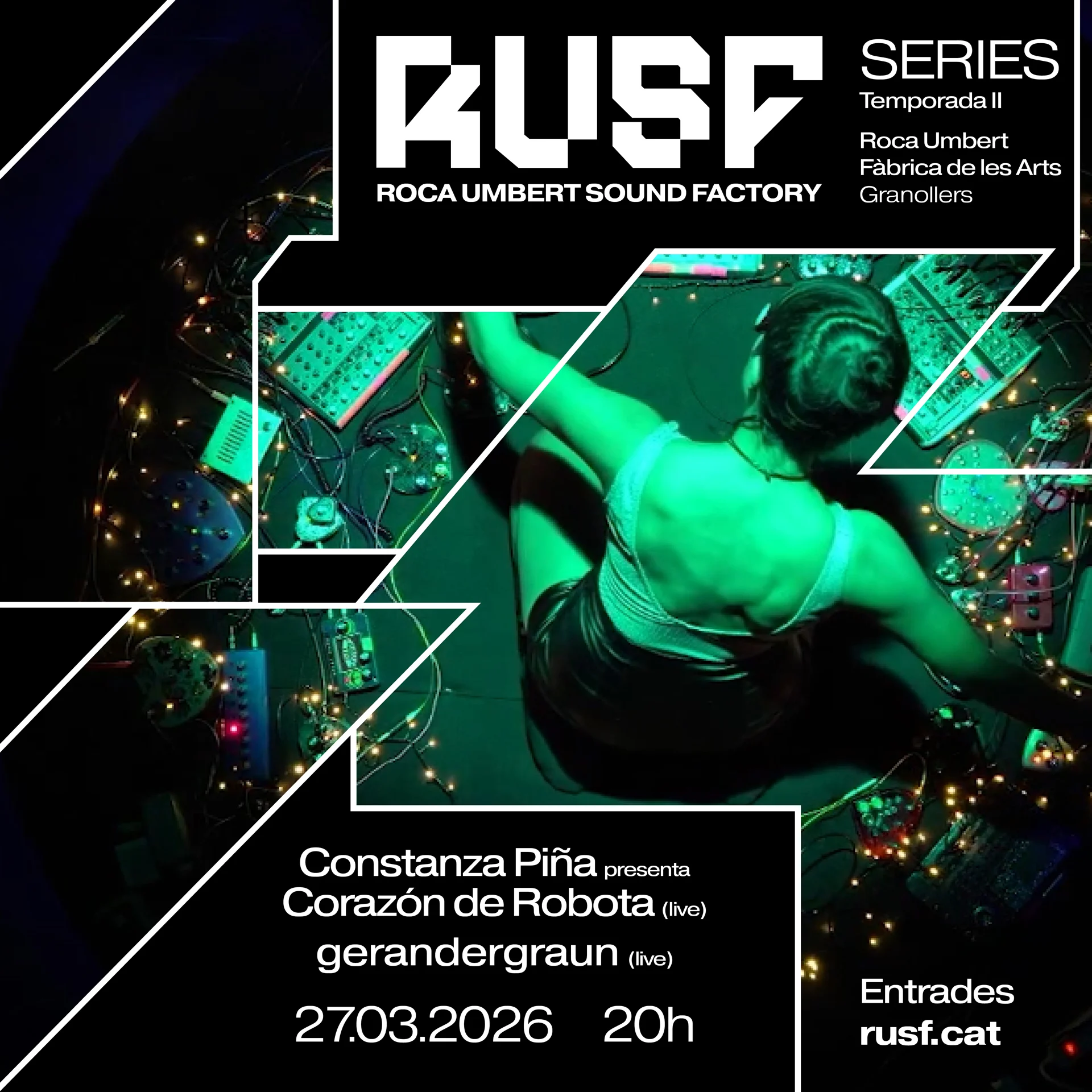 Constanza Piña presenta Corazón de Robota (live) + gerandergraun (live) | © RUSF