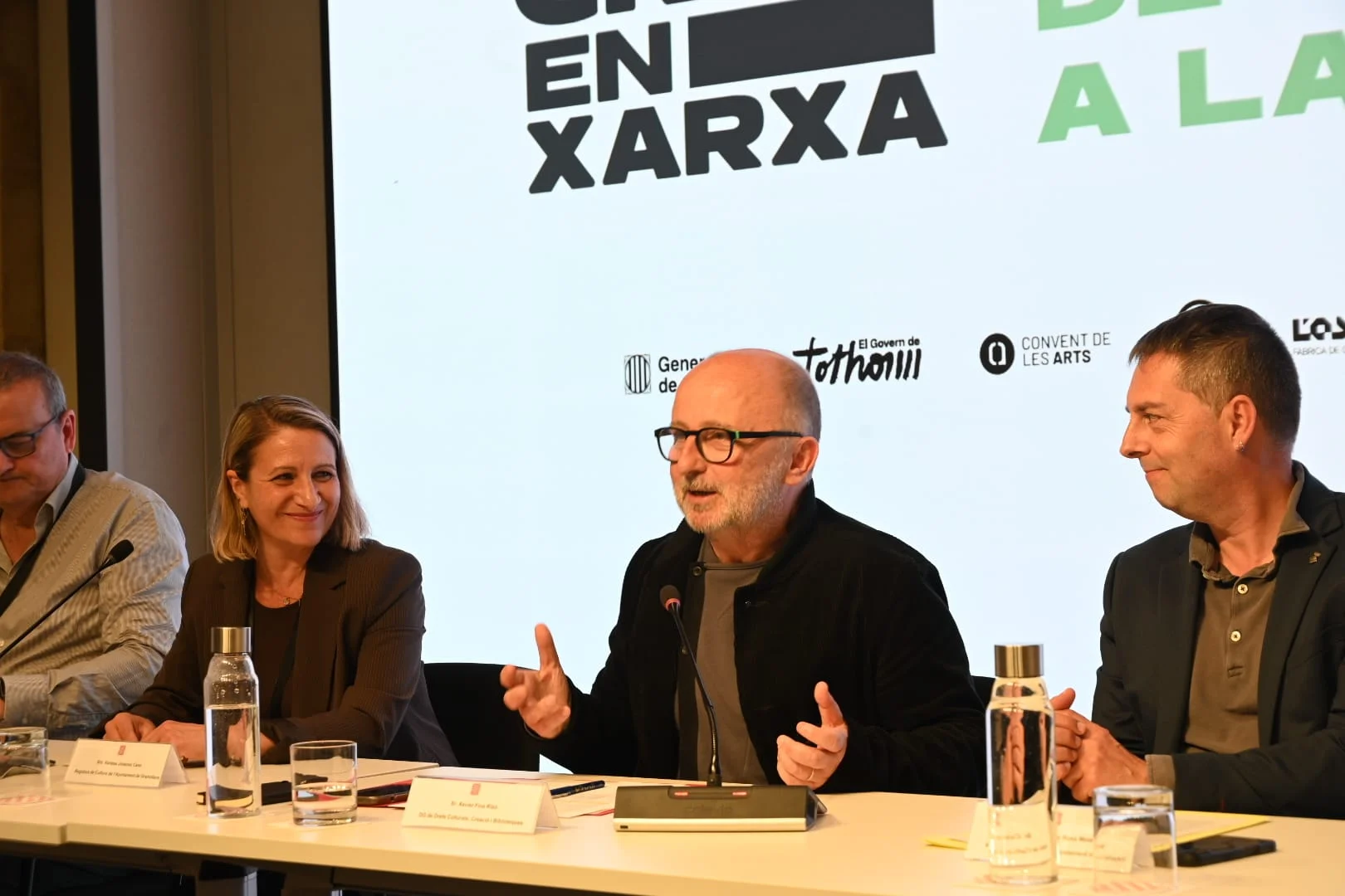 Roda de premsa de presentació del programa Crea en Xarxa | © Toni Torrillas