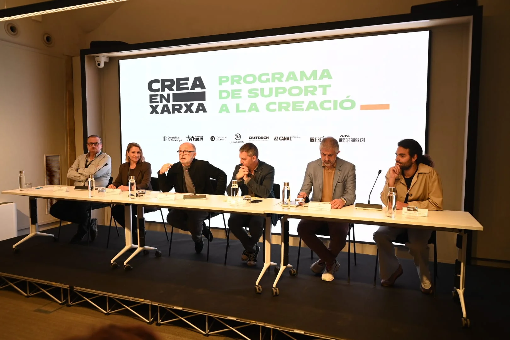 Roda de premsa de presentació del programa Crea en Xarxa | © Toni Torrillas