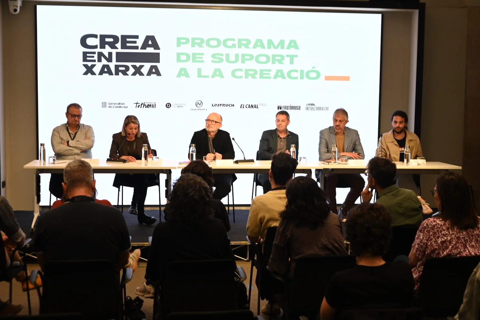 Roda de premsa de presentació del programa Crea en Xarxa | © Toni Torrillas