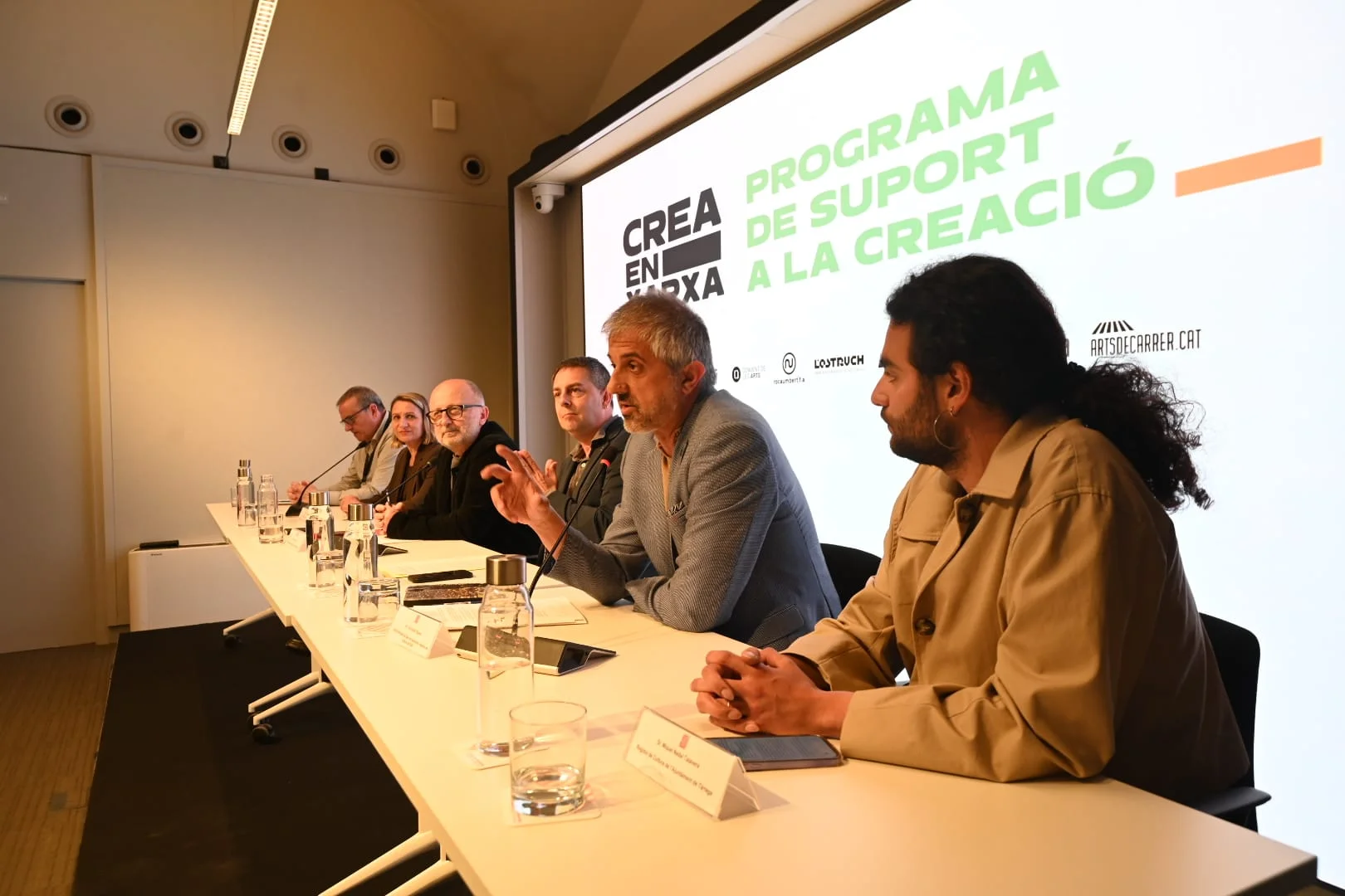 Roda de premsa de presentació del programa Crea en Xarxa | © Toni Torrillas