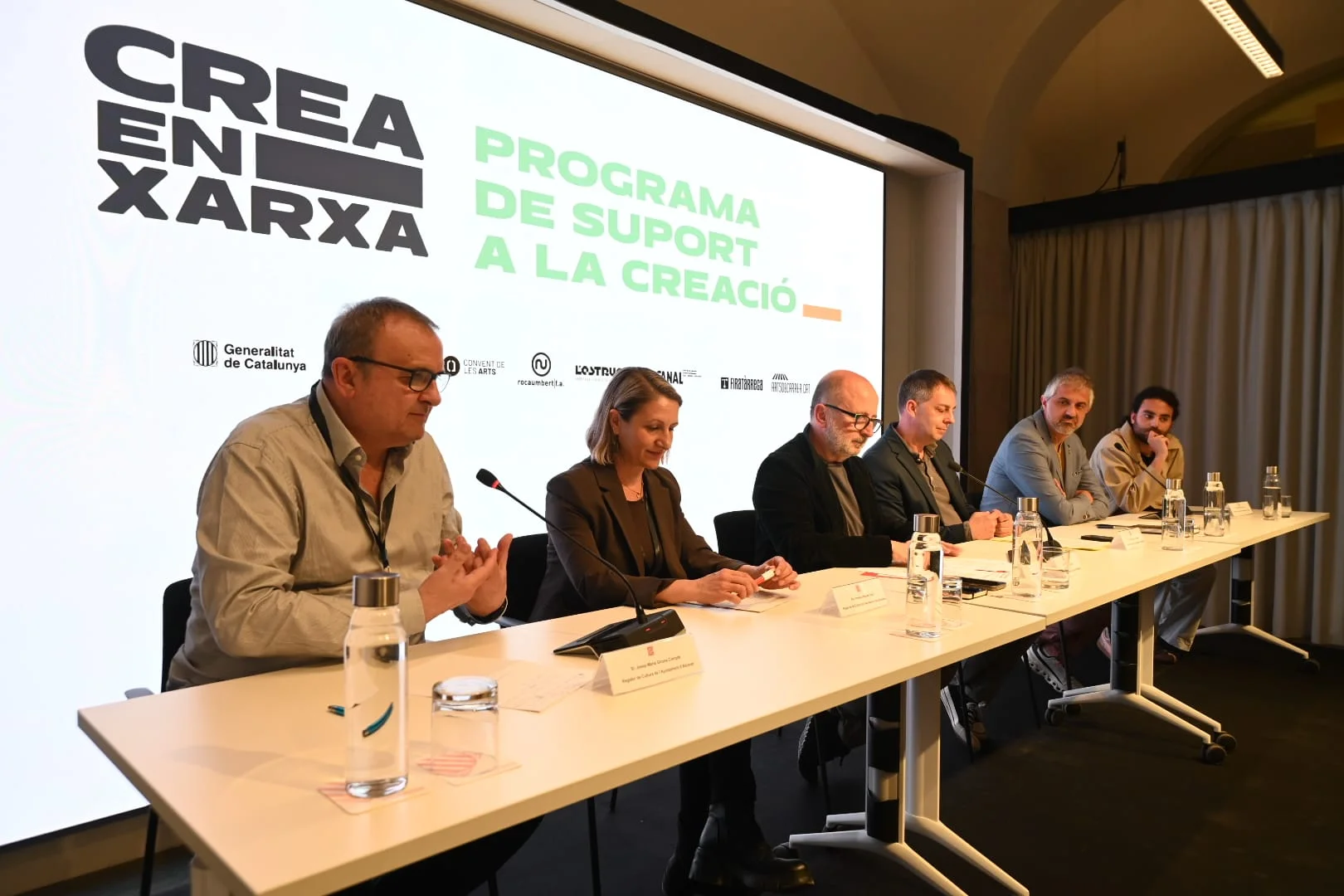 Roda de premsa de presentació del programa Crea en Xarxa | © Toni Torrillas