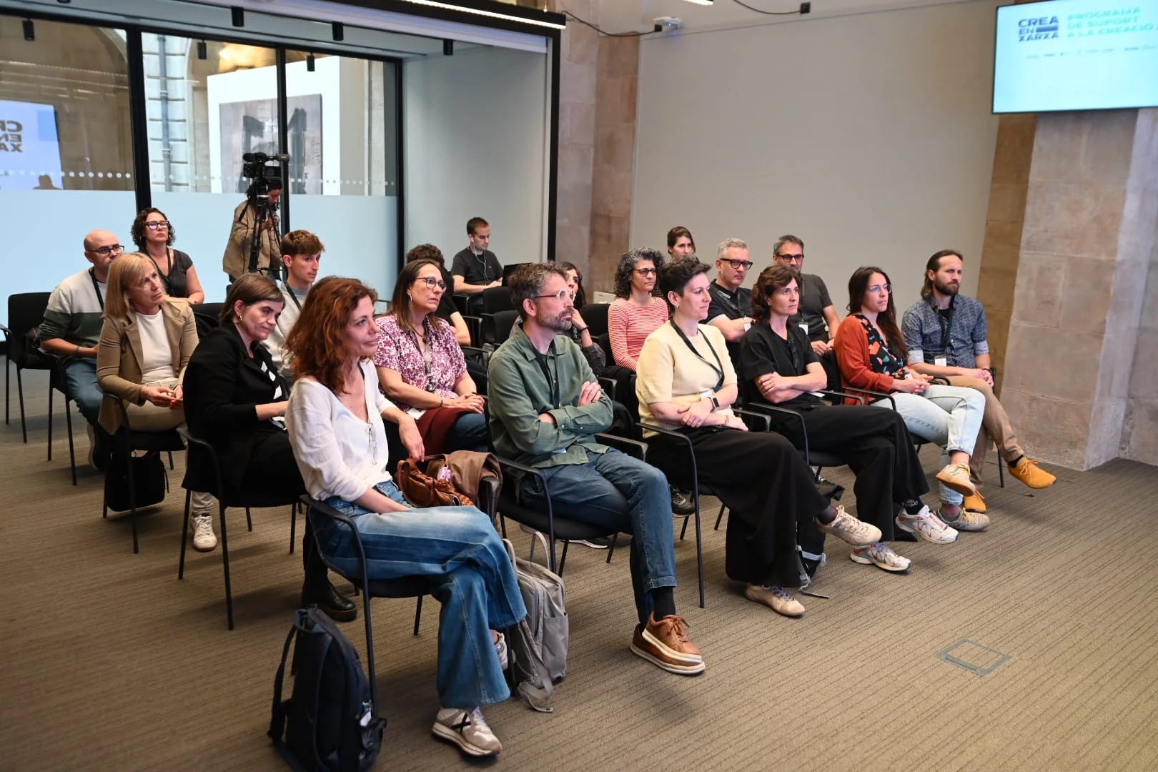 Roda de premsa de presentació del programa Crea en Xarxa | © Toni Torrillas