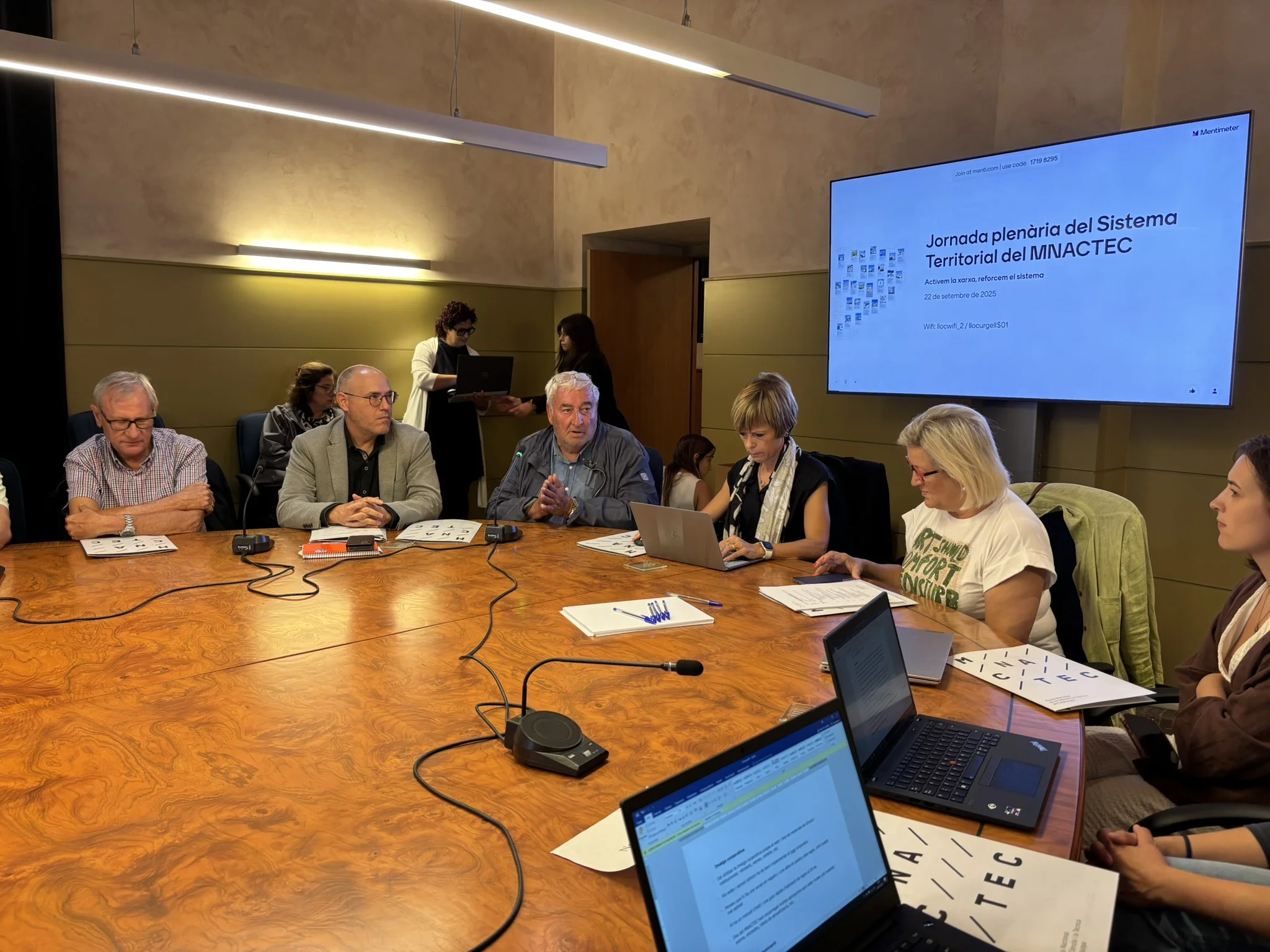 Reunió plenària del Sistema Territorial amb el nou director del MNACTEC