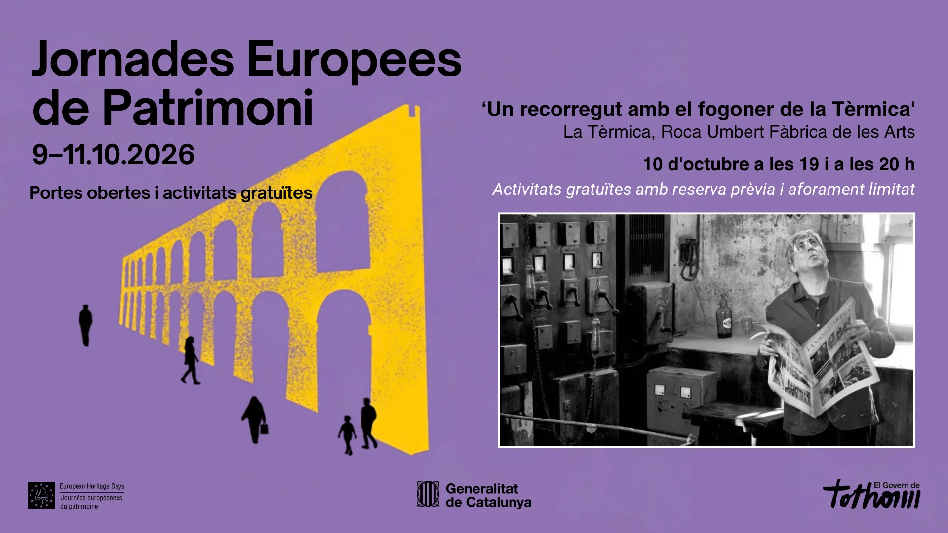La Tèrmica se suma a les Jornades Europees de Patrimoni (JEP) amb una visita teatralitzada gratuïta
