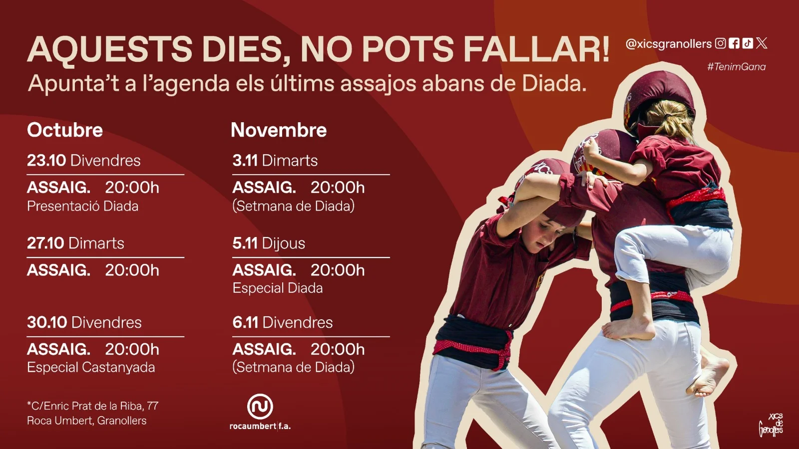 Assaig Xics Setmana de Diada